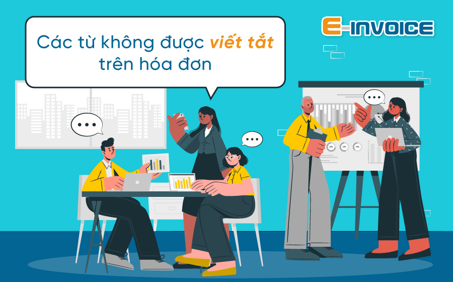 Những tiêu thức không được viết tắt trên hóa đơn