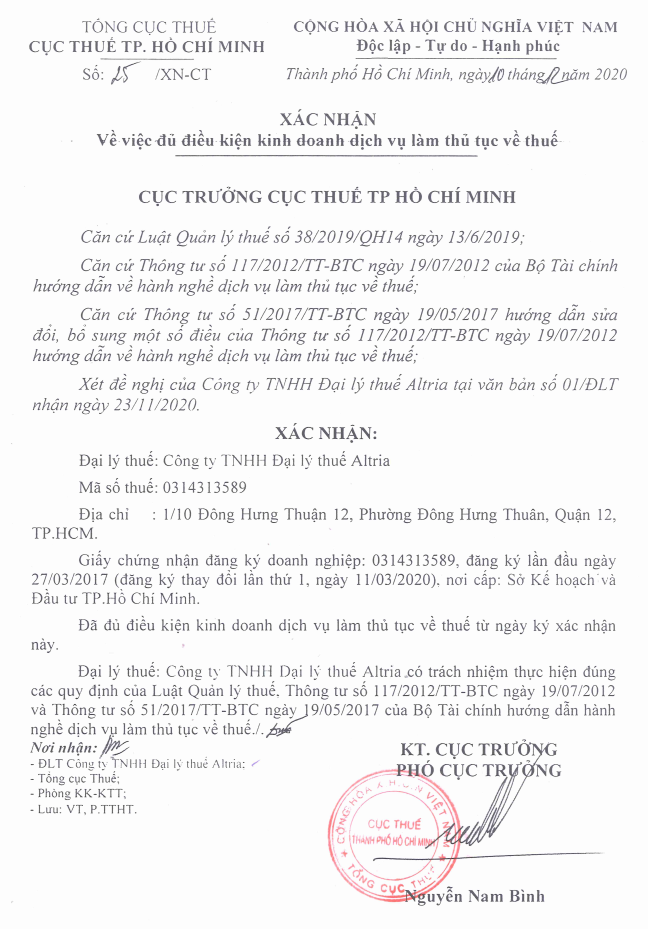 Xac Nhan Du Dieu Kien Dlt